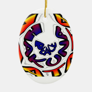 "Peace Hakuna Matata" Rundschreiben Keramik Ornament