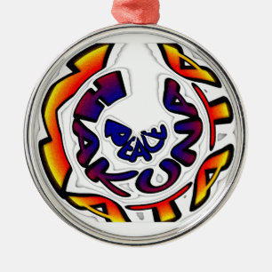"Peace Hakuna Matata" Rundschreiben Ornament Aus Metall