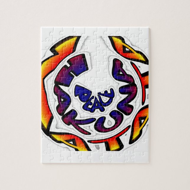 "Peace Hakuna Matata" Rundschreiben Puzzle (Vertikal)