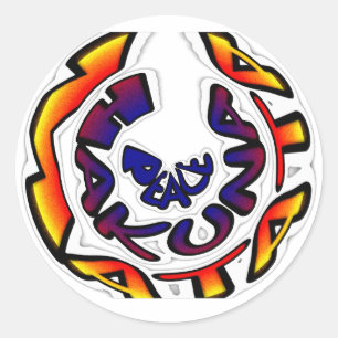 "Peace Hakuna Matata" Rundschreiben Runder Aufkleber