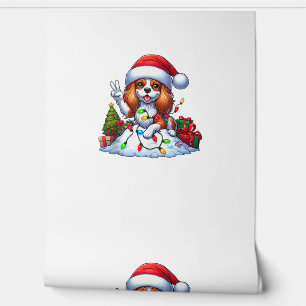 Peace Hand Cavalier King Charles Spaniel Weihnacht Tapete