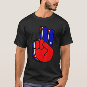 Peace Hand Liebe Taiwan Taiwanische Männer Frauen T-Shirt