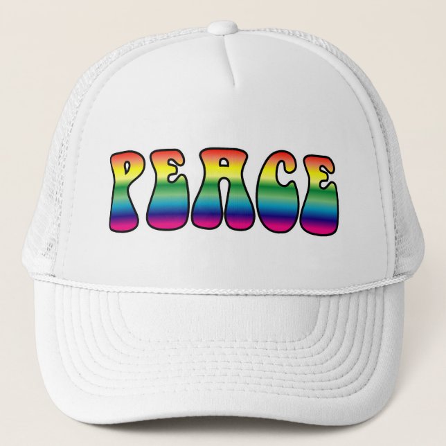 Peace Hat Truckerkappe (Vorderseite)