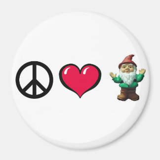 Peace Heart Gnome Kühlschrankmagnet Magnet