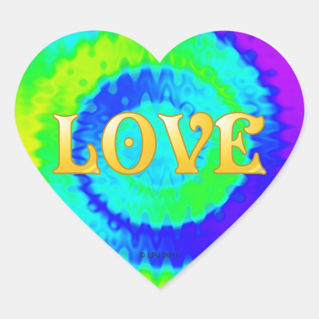 Peace Heart Stickers (Vorderseite)