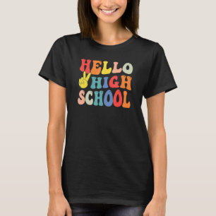 Peace Hello High School Lehrerin Studentin T-Shirt