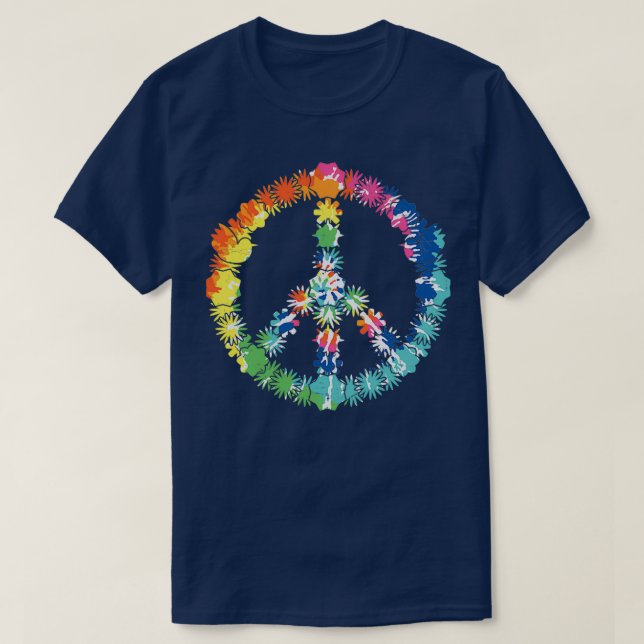 Peace Hippie Boho Chick T-Shirt (Design vorne)
