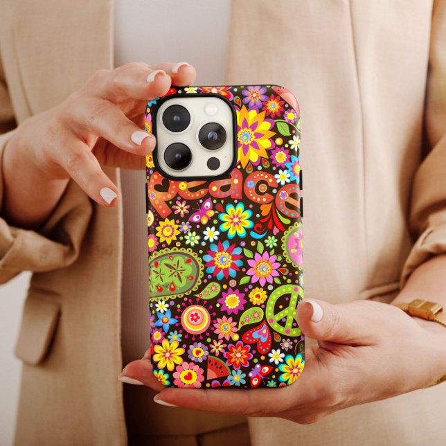 Peace Hippie iPhone | 60er Hippie iPhone Case-Mate Hülle (Von Creator hochgeladen)