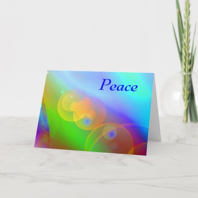 Peace Holiday Card Feiertagskarte (Vorderseite)