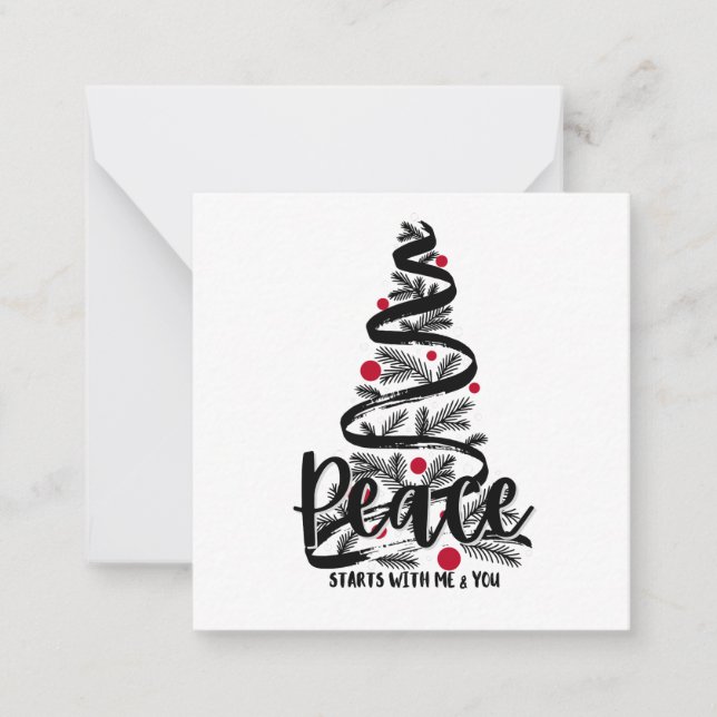 Peace Holiday Card Mitteilungskarte (Vorderseite)