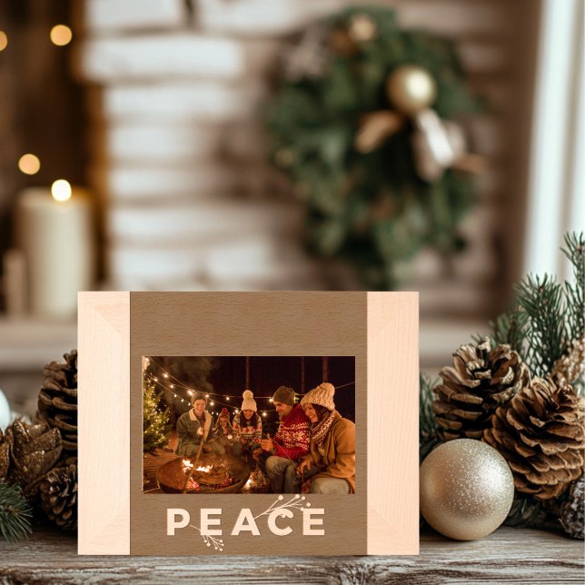 Peace Holiday Wooden Geätzte Rahmen (Von Creator hochgeladen)