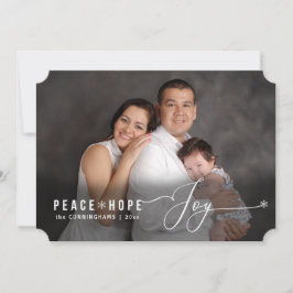 Peace Hope Freude Weihnachten Foto Name Holiday Ca