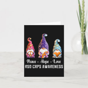 Peace Hope Liebe Gnomes Rsd Crps Bewusstsein Karte
