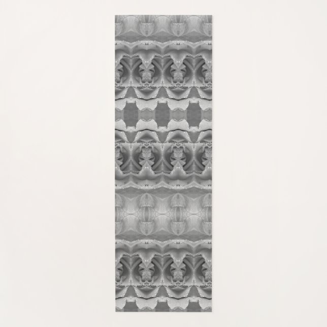 Peace Ikat 3 B&W Yogamatte (Vorderseite)