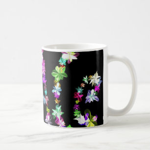 "PEACE" in Blume Art Print Tasse