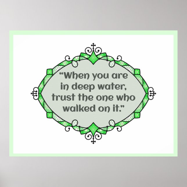 Peace in deep waters poster (Vorne)