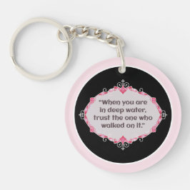 Peace in deep waters schlüsselanhänger