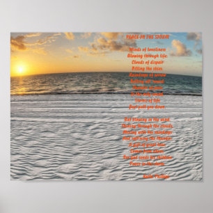 Peace in the Storm Poem Poster