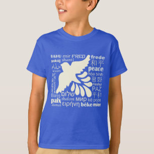 PEACE in vielen Sprachen - Shirts und Jacken