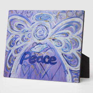 Peace Inspirational Angel Painting Gedicht Plaque Fotoplatte