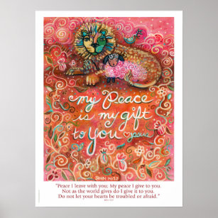 Peace is My Gift Poster with John 14:27 verse