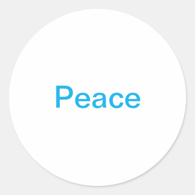 Peace Jeff Hankamer Artjunkhaus Loving Splash Art Runder Aufkleber (Vorderseite)