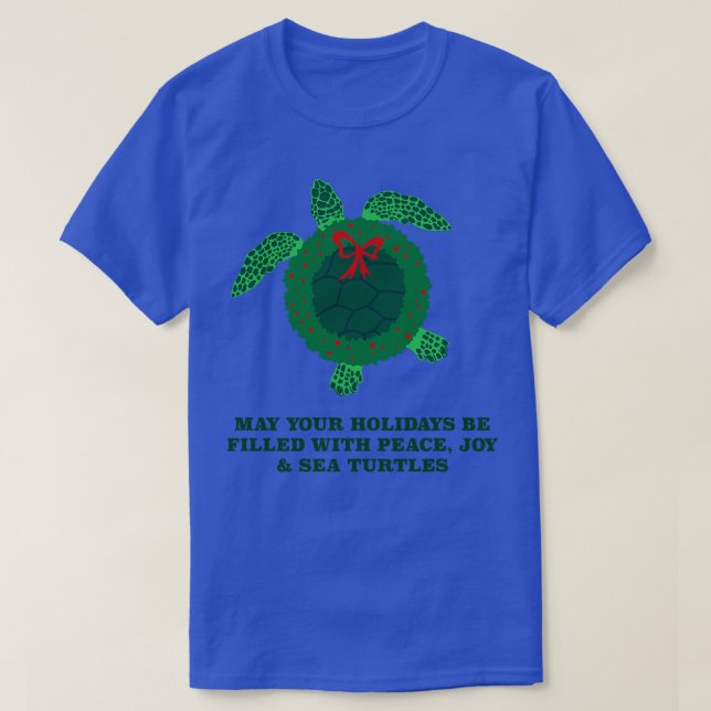 Peace Joy and Sea Turtles T-Shirt (Design vorne)