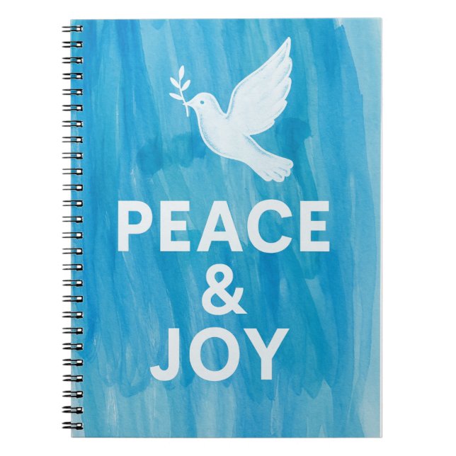 Peace & Joy Holiday Notizblock (Vorderseite)