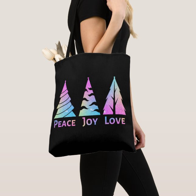 Peace Joy Liebe Weihnachtsbaumen (Von Nahem)