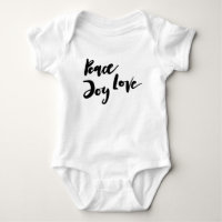 Peace Joy Love Typografie Baby Mädchen Stylisch Ch