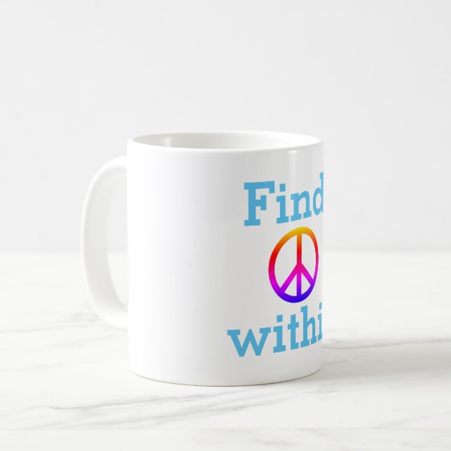 Peace  kaffeetasse (Vorderseite Links)