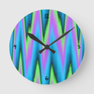 Peace Leaf Runde Wanduhr