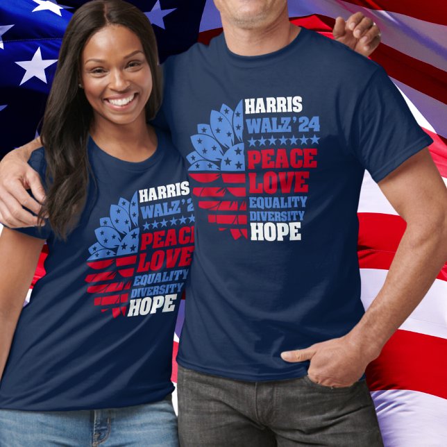 Peace LGBT Harris Walz Waltz T-Shirt (Von Creator hochgeladen)