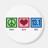 Peace Liebe 13.1 Halbmarathon-Läufer
