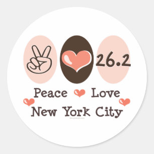 Peace Liebe 26.2 Stickers