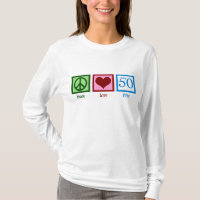 Peace Liebe 50. Geburtstag Niedliches Party