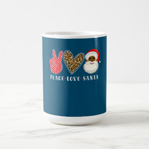 Peace Liebe Afrikanischer Weihnachtsmann Weihnacht Kaffeetasse