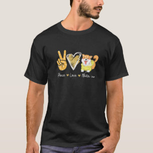 Peace Liebe Akita Inu Dog Lovers T-Shirt