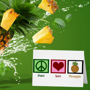Peace Liebe Ananas Card
