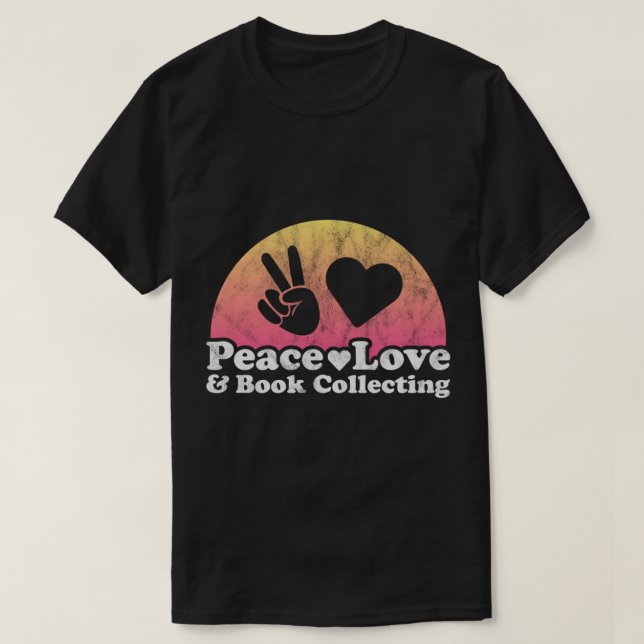 Peace Liebe and Book Collections Pullover Hoodie P (Design vorne)