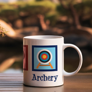 Peace Liebe Archery Niedlich Weihnachten Kaffeetasse