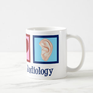 Peace Liebe Audiology Niedlich Audiologin Kaffeetasse