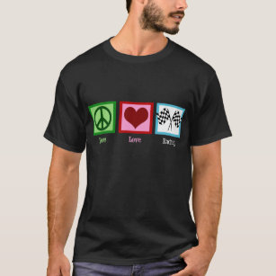 Peace Liebe Auto Racing T-Shirt