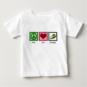 Peace Liebe Avocado Baby T-shirt