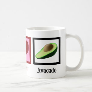Peace Liebe Avocado Tasse