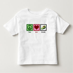 Peace Liebe Avocados Kleinkind T-shirt