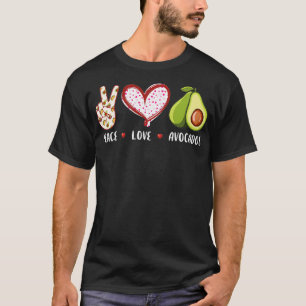 Peace Liebe Avocados Liebesgeschenke T-Shirt