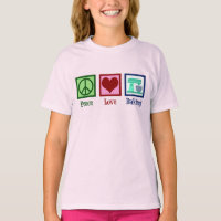 Peace Liebe Backen Niedliche Aquamarine Standmisch