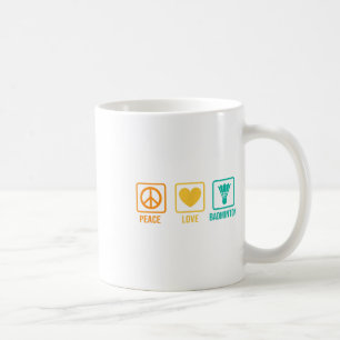Peace Liebe Badminton Badminton Player Shuttle Spo Kaffeetasse