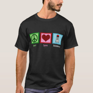 Peace Liebe Badminton T-Shirt